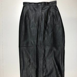 Contempo Casuals vintage leather pencil skirt